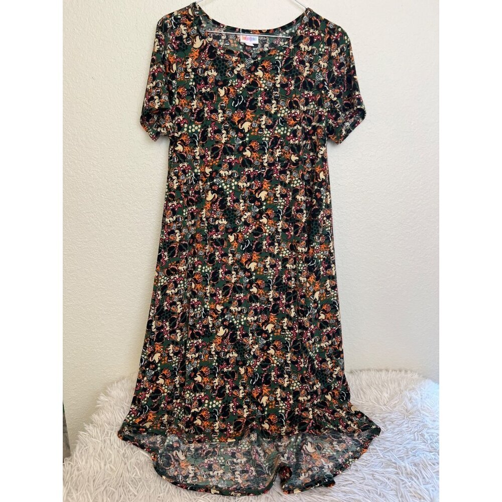 Lularoe Carly Dress Small Disney Minnie Mouse Womens